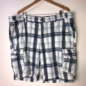 Gander‎ Mountain Guide Series Plaid Blue White Shorts Men's 46